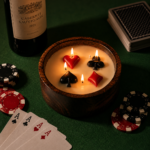 Poker theme candle