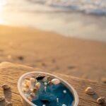 Beach Candle in round bowl