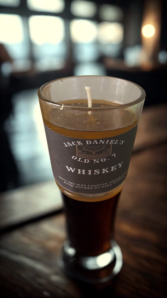 Whiskey jar candle