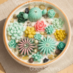 Succulent plant candle