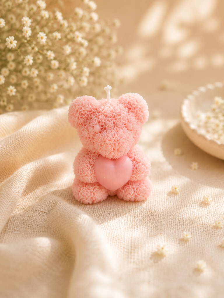 Small teddy candles