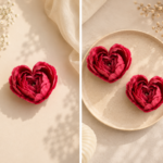 Rose Heart Candle – Set of 2
