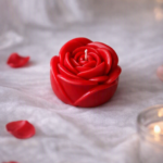 Rose Flower Candle – Set of 2