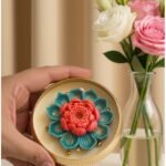 Lotus in a round urli