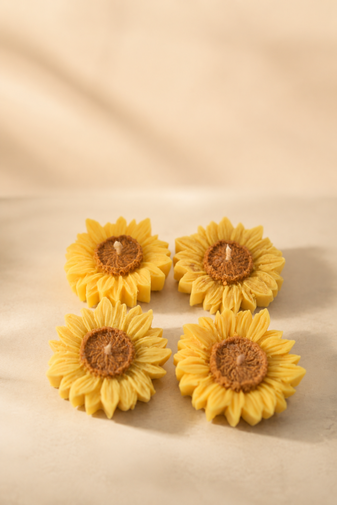 Floating Sunflower candles