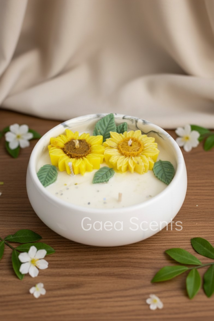 Sunflower Bowl Candle