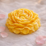 Peony Flower Candle with Box packaging