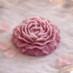 Peony Flower Candle with Box packaging
