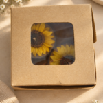Jumbo tea lights with sunflower